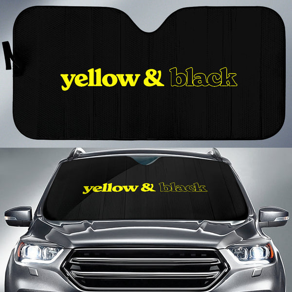 Yellow & Black Car Shade