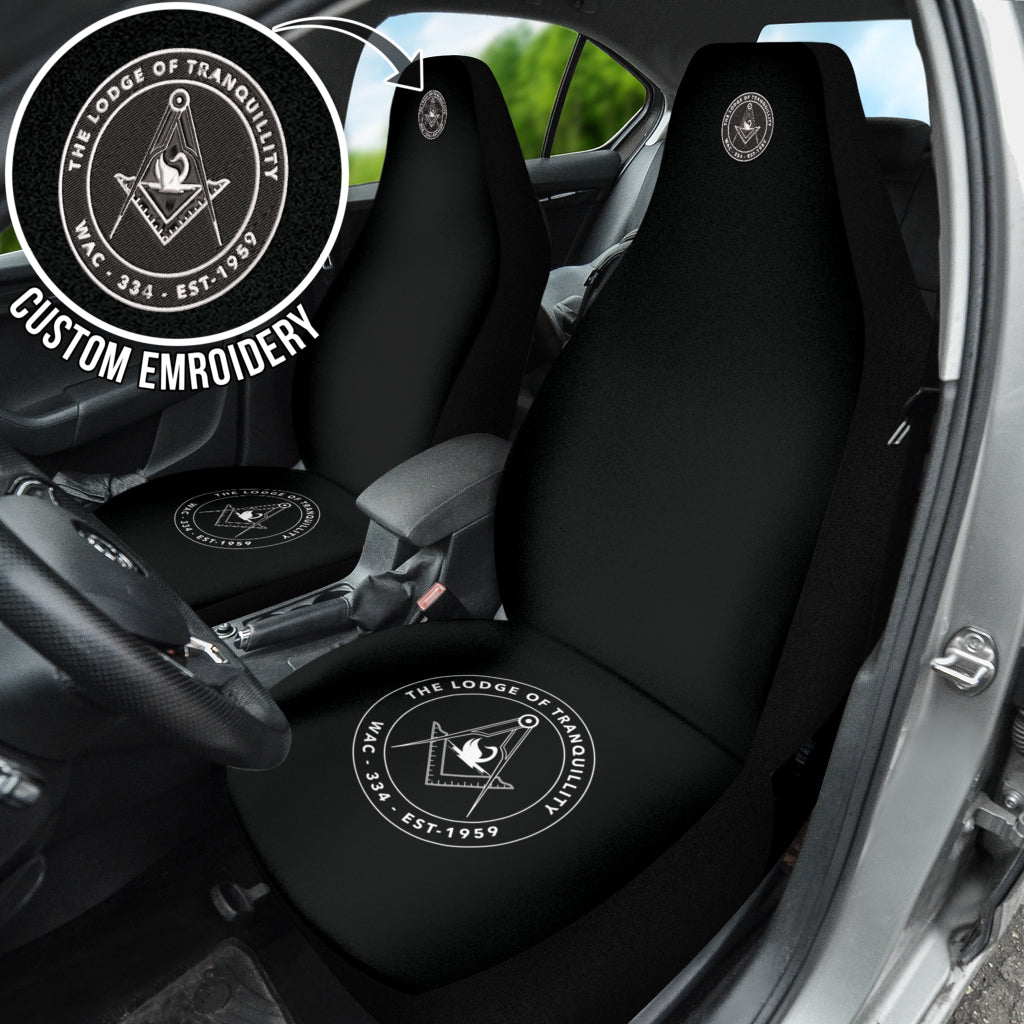 The Lodge Of Tranquillity Embroided Seat Covers