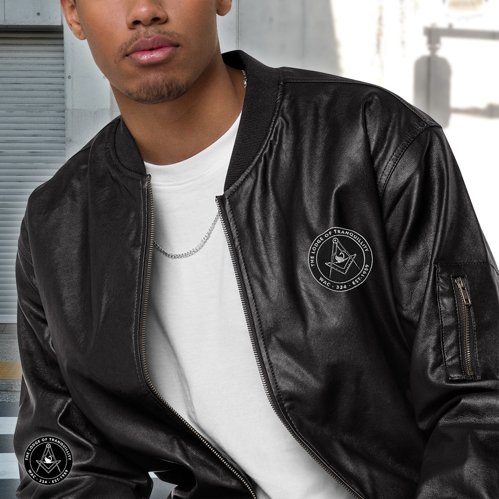 The Lodge Tranquillity Leather Bomber Jacket