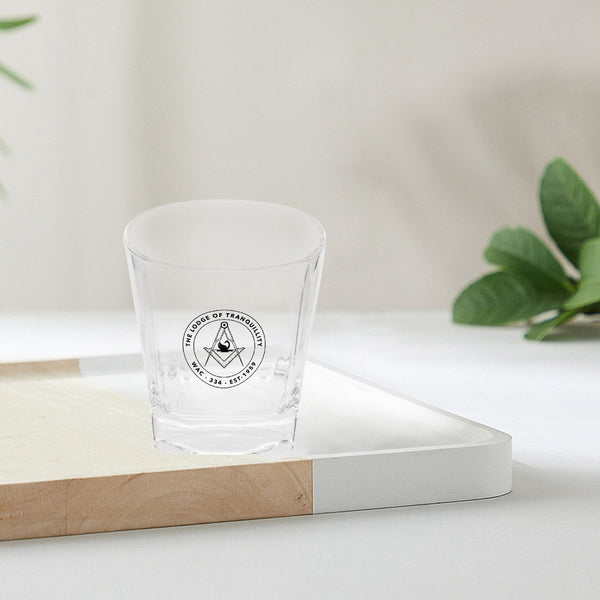 The Lodge Of Tranquillity 10oz Square Glass