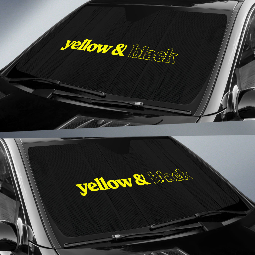 Yellow & Black Car Shade