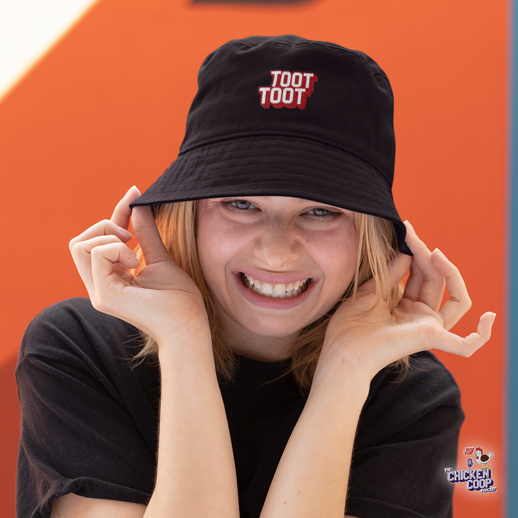 Toot Toot Embroidered Bucket Hats