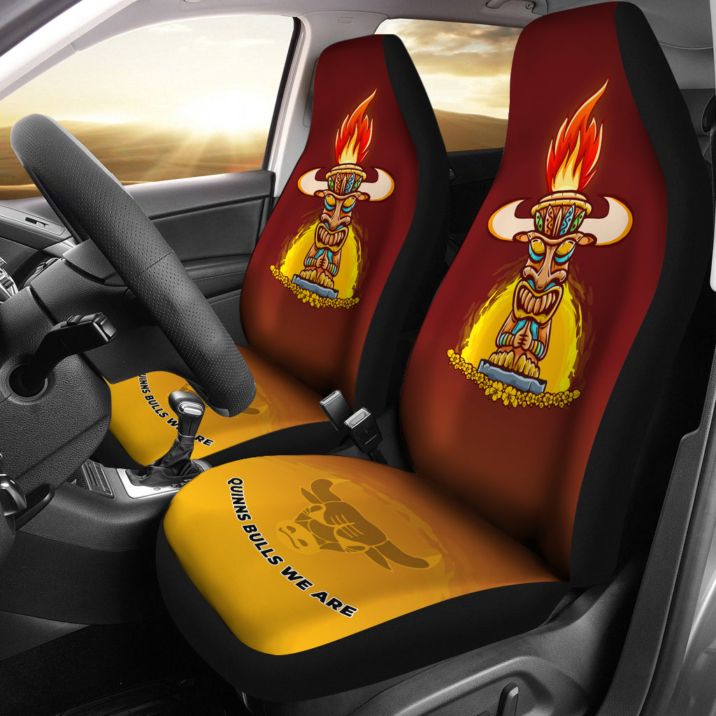 Quinns Bulls Fire Bull Car Seat Covers
